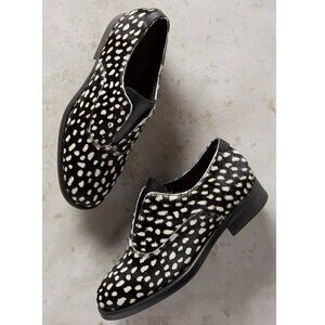 Anthropologie Black and White Loafers